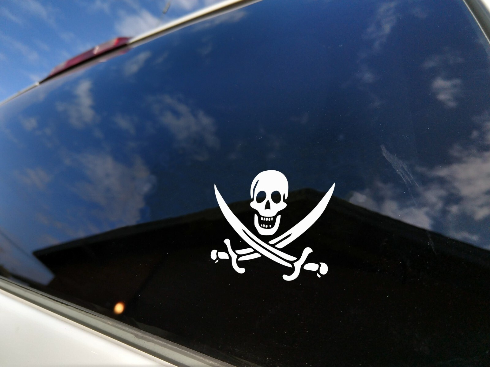 Pirate Flag Vinyl Decals Jolly Roger Blackbeard