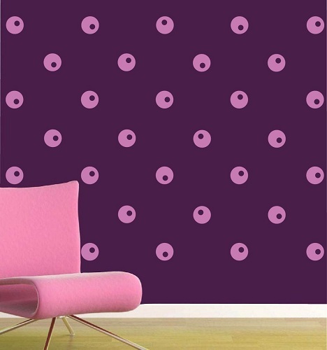 Vinyl Decal Confetti Polka Dots Circles 4×4 Set of 50 Room Wall Sticker 713