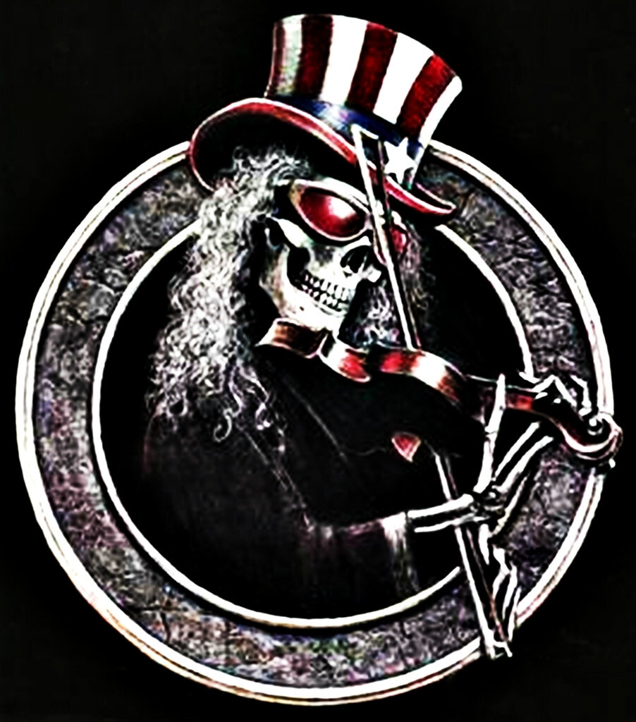 Dead Fiddler Vinyl Sticker Decal Hippie Gypsy Rock n Roll Bluegrass Jam Band