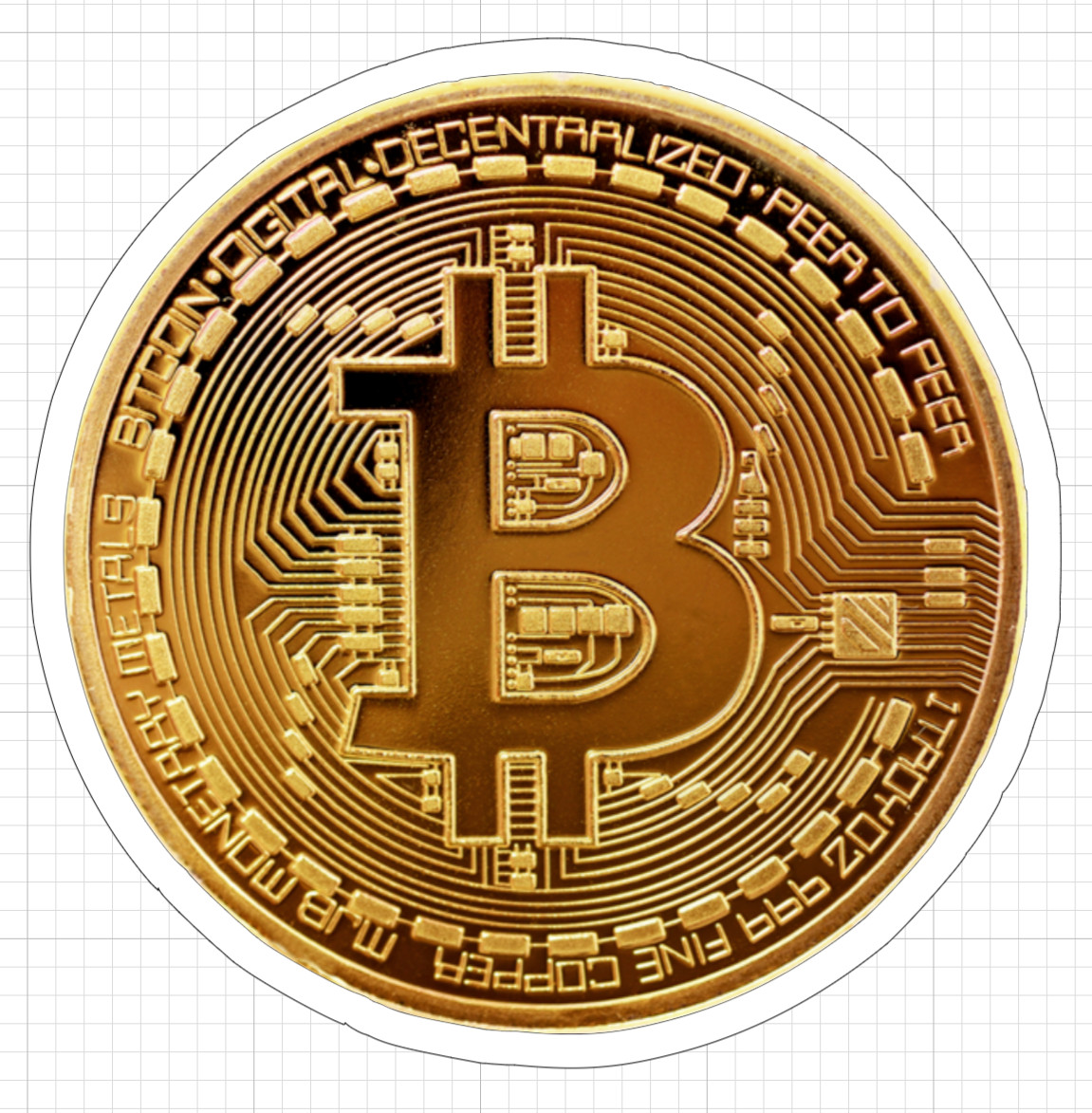 10x 6x 2x Bitcoin Stickers Holographic Sticker Crypto Skate Cell Laptop Money US