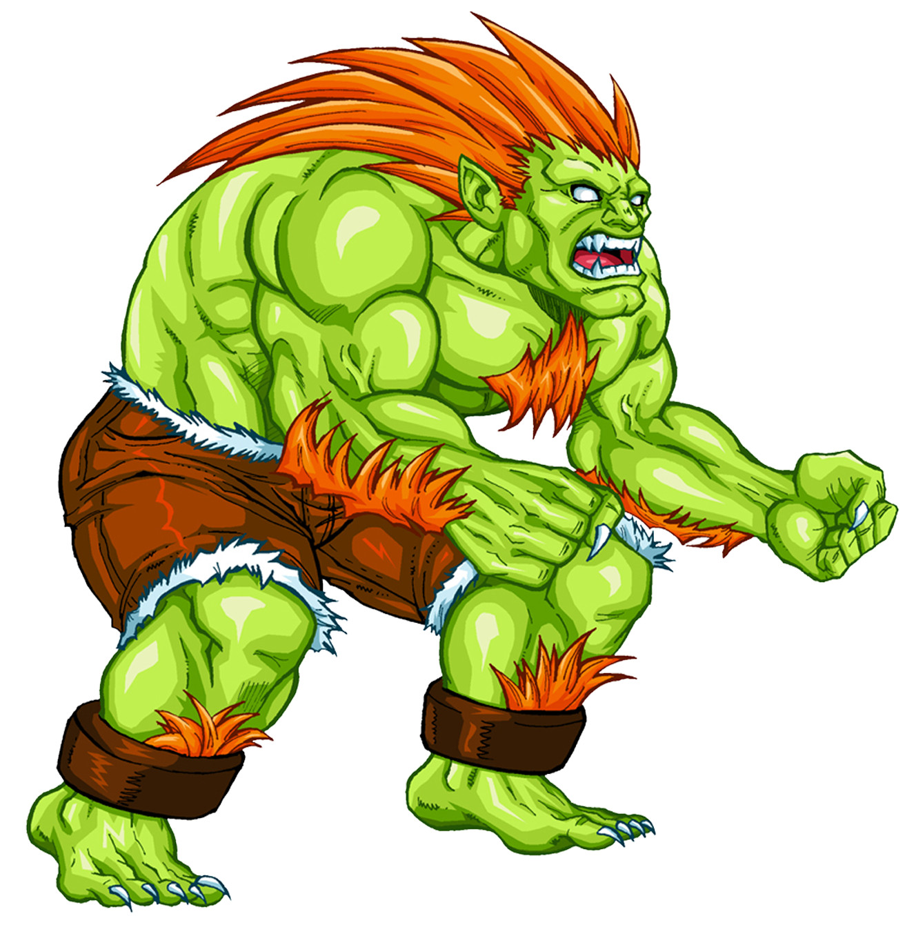 Blanka sticker street fighter retro weatherproof bumper vinyl decal