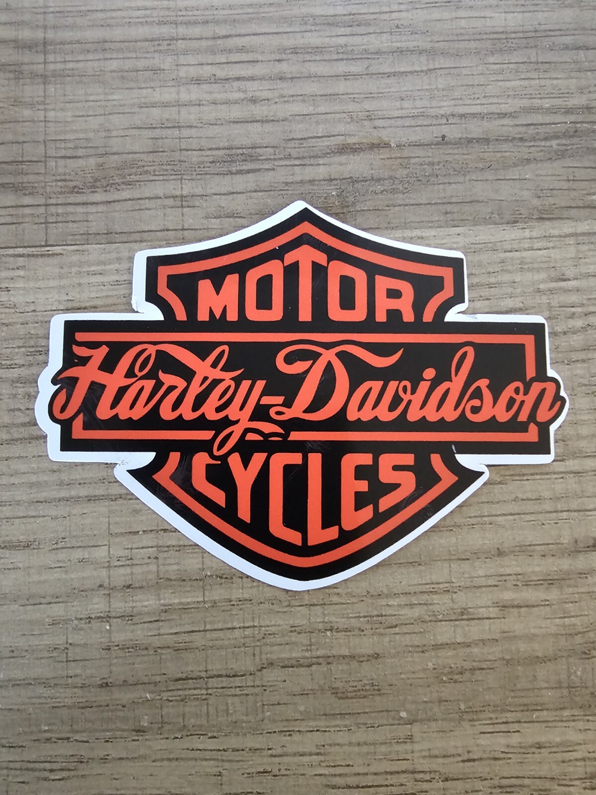 Harley Davidson Cursive Name Sticker