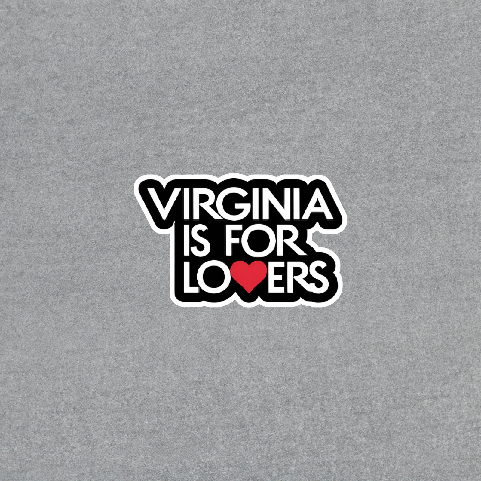 Virginia Is For Lovers Sticker – State Pride Decal with Heart #4110
