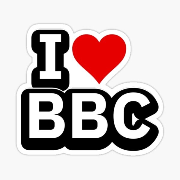 I LOVE BBC vinyl decal sticker – many sizes available