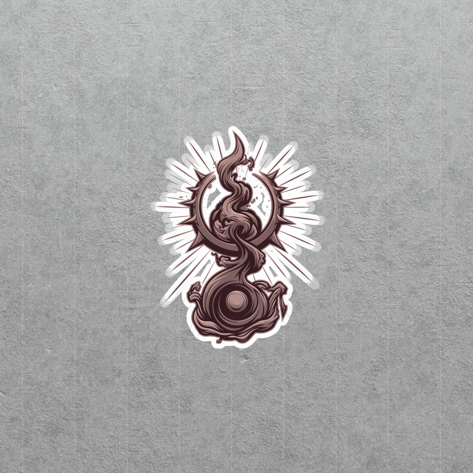 Mystical Phoenix Rising from the Ashes Vinyl Sticker Decal #3668
