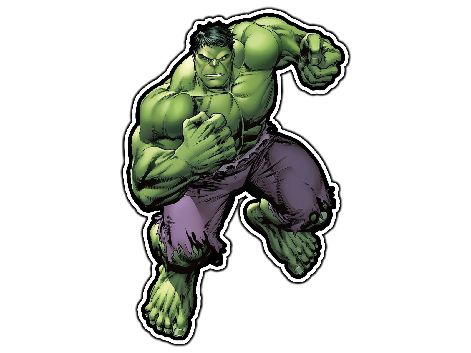 #0863 Green Hulk #1 Superhero Sticker Waterproof Vinyl Decal Die-Cut Car Laptop