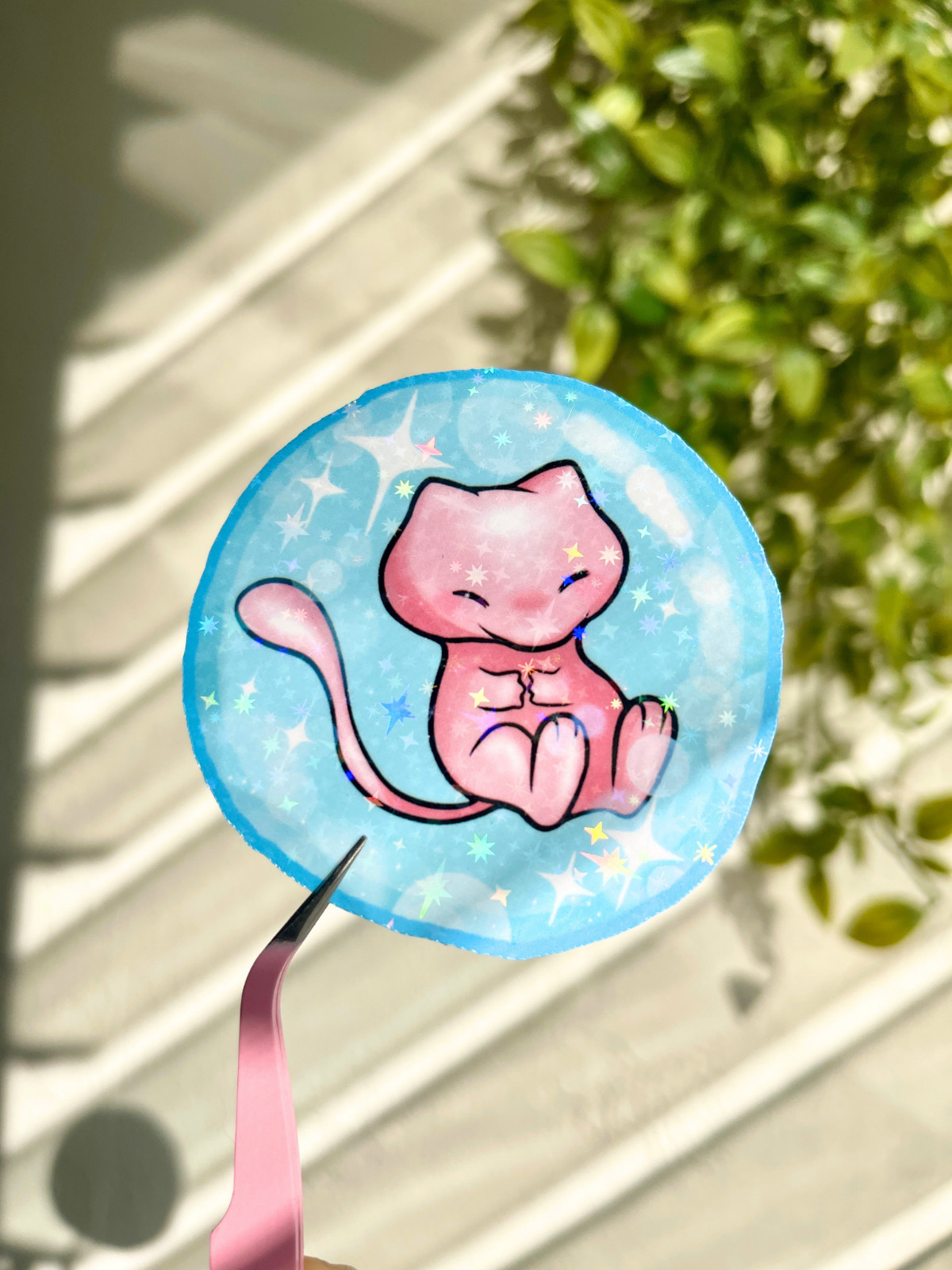 Bubble Mew Sticker, Cute Vinyl Die Cut Pokemon Sticker