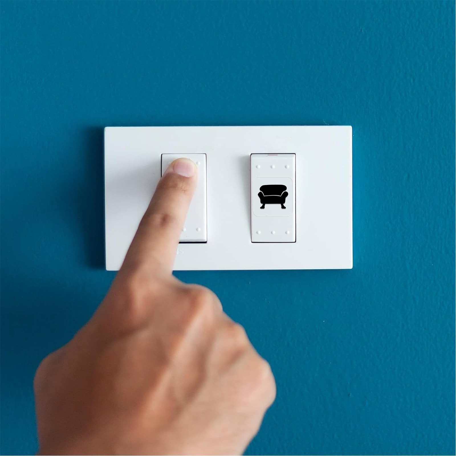 578PCS Light Switch Decals Transparent Light Switch Labels Stickers Waterproo…