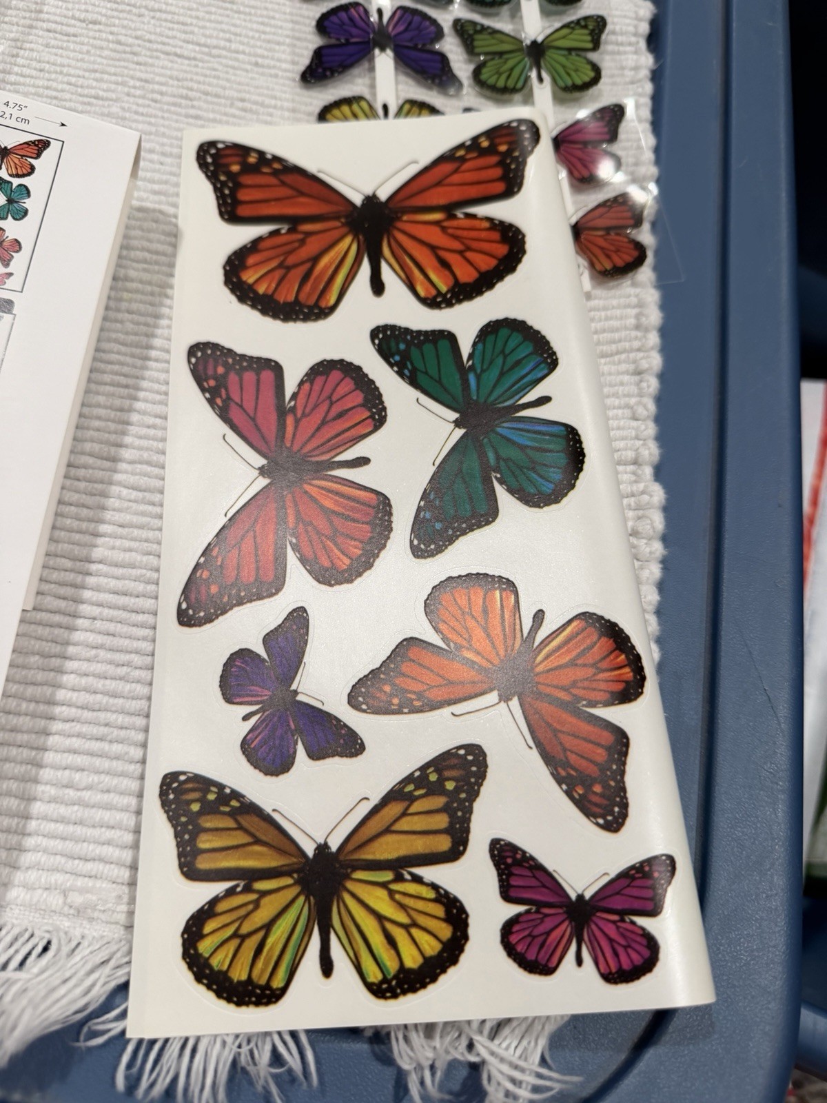 RoomMates 3D Butterfly Wall Decals NIP 26 Pieces Multi Color Multi Size