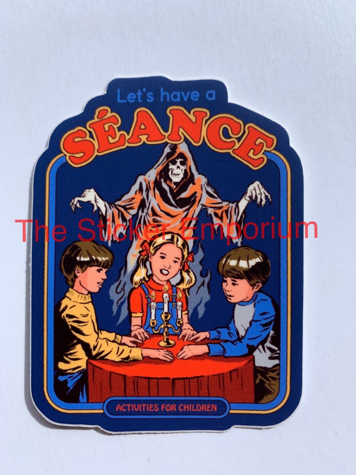 Let’s Have A Seance Sticker ~ Funny Wiccan Wicca Witch Book Occult Sprit Decal