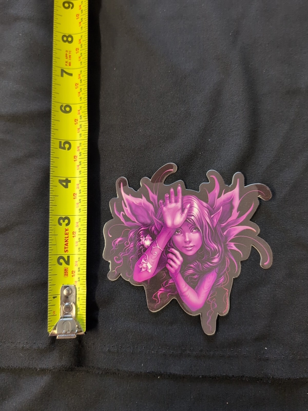 Purple Butterfly Rose Garden Fairy Bumper Sticker Vinyl Decal 4”x 4.5”