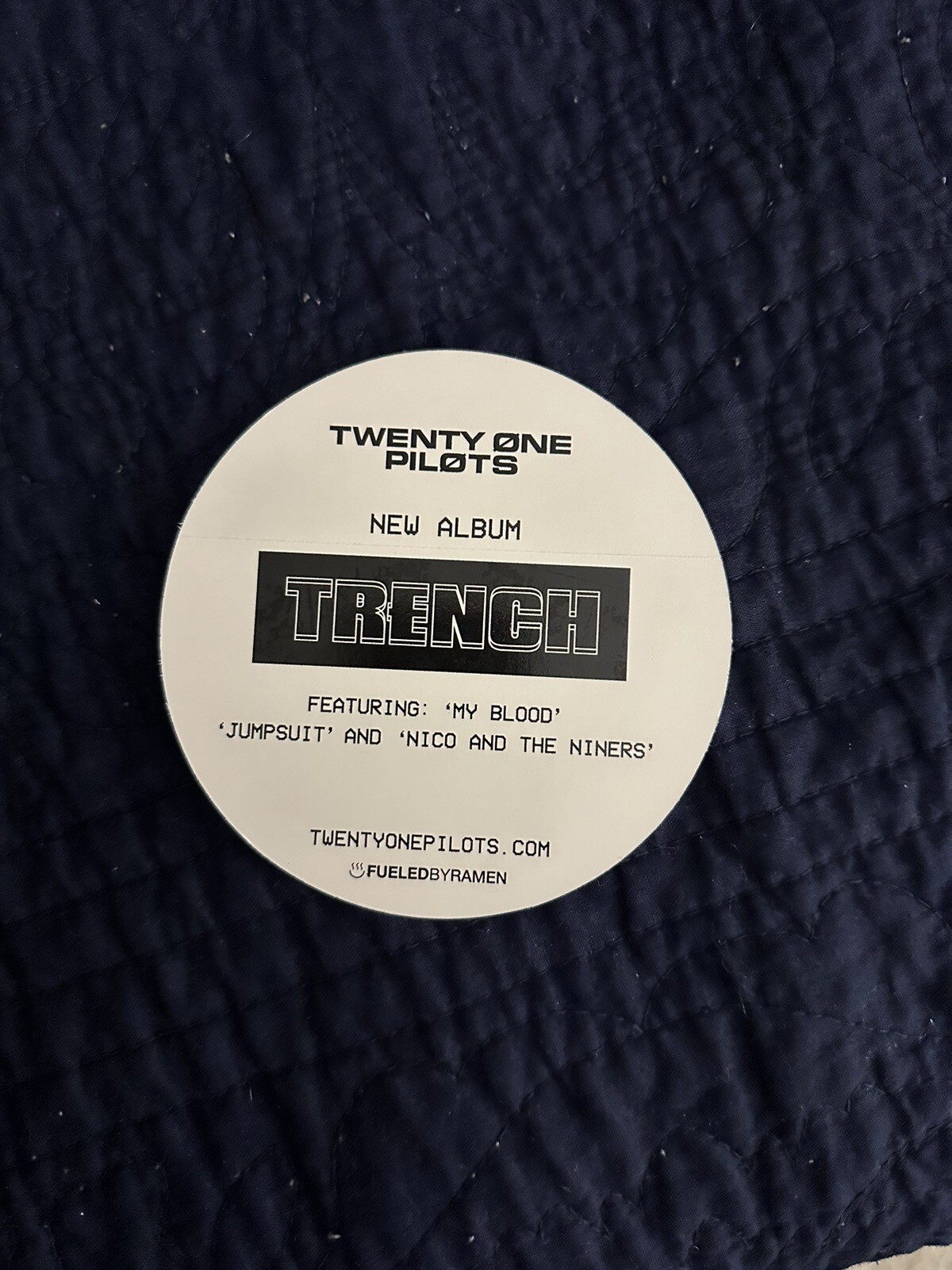 Twenty One Pilots Trench Vinyl Sticker Promo 4”