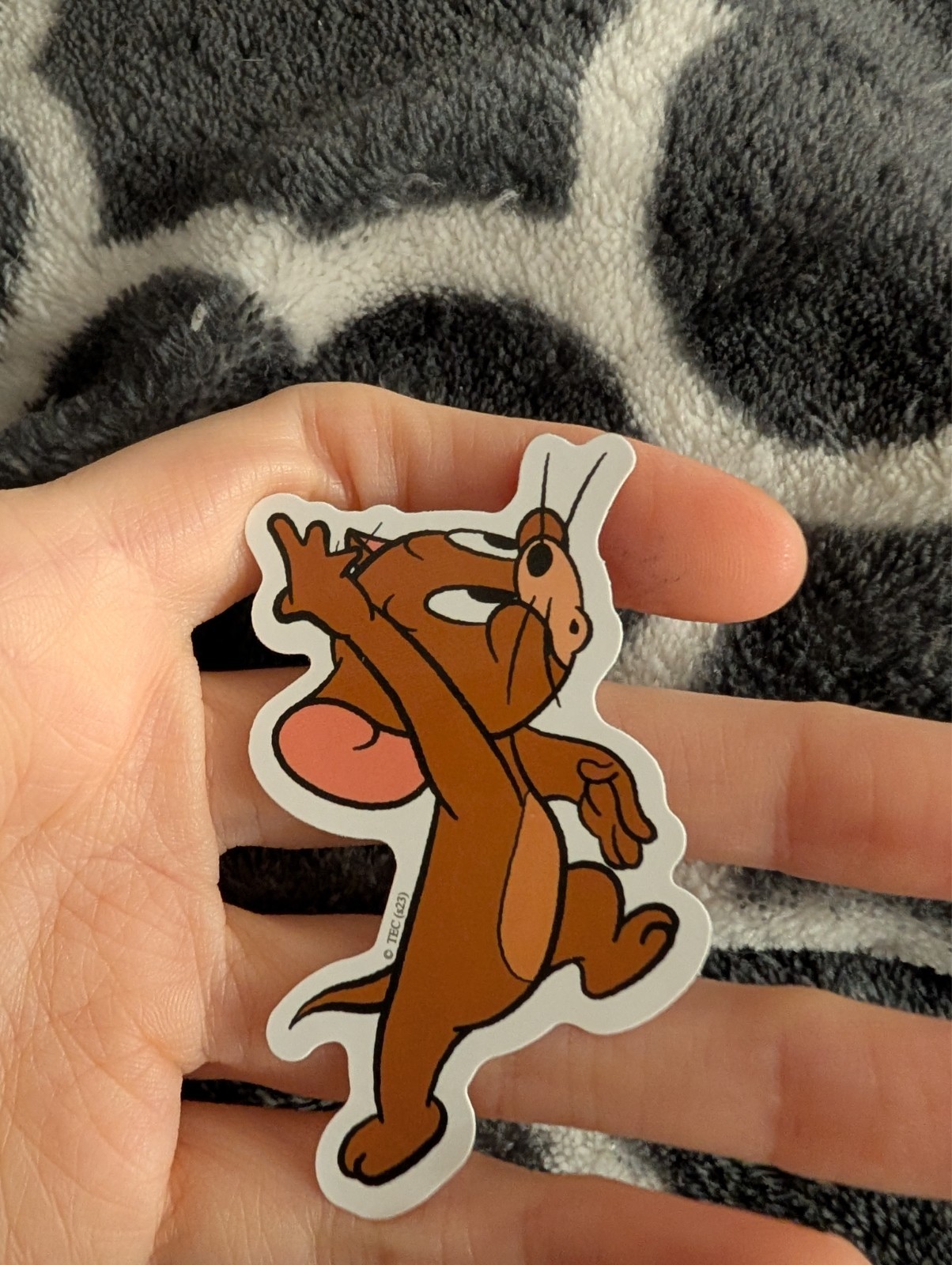 Tom and Jerry, vintage cartoon, sticker