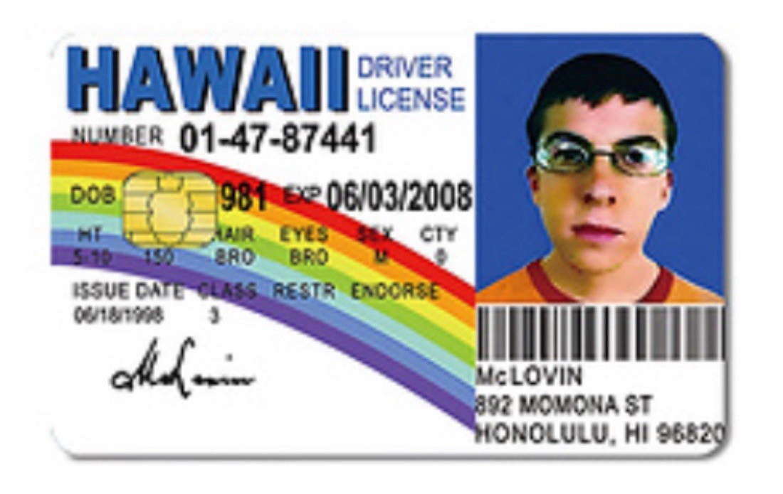 McLovin Credit Debit Card Skin Cover Sticker Chip Funny Decal