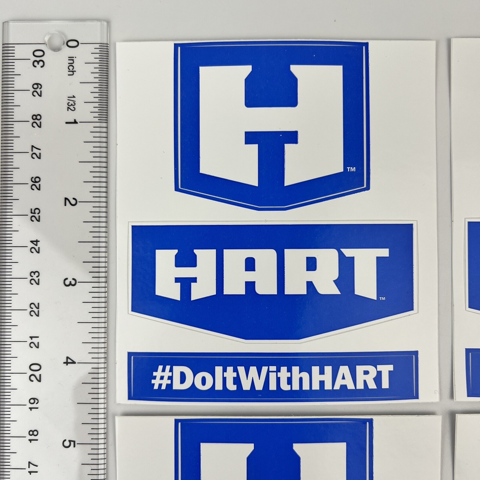 HART Tools Stickers – Set of 4 Do It With HART Power Tools Equipment Logo Decals