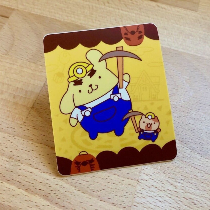 Animal Crossing Mini Posters STICKER – Resetti & Pompompurin Sticker