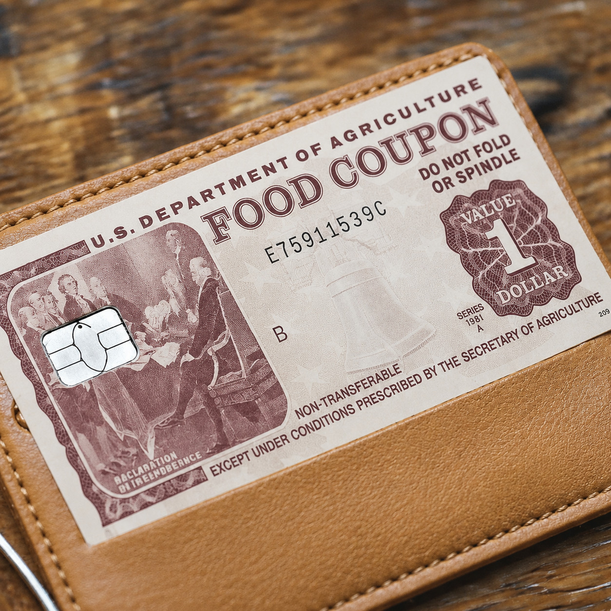 Food Stamp Credit Debit Card Skin Cover Sticker Chip Funny Decal – 2 Pack