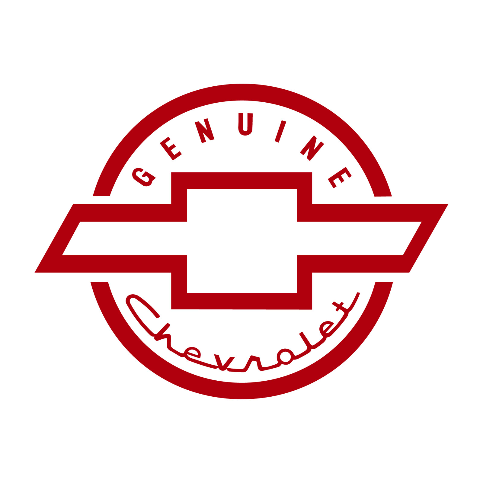 Chevy Chevrolet Genuine Circle Logo die cut decal Made in USA 6+yr