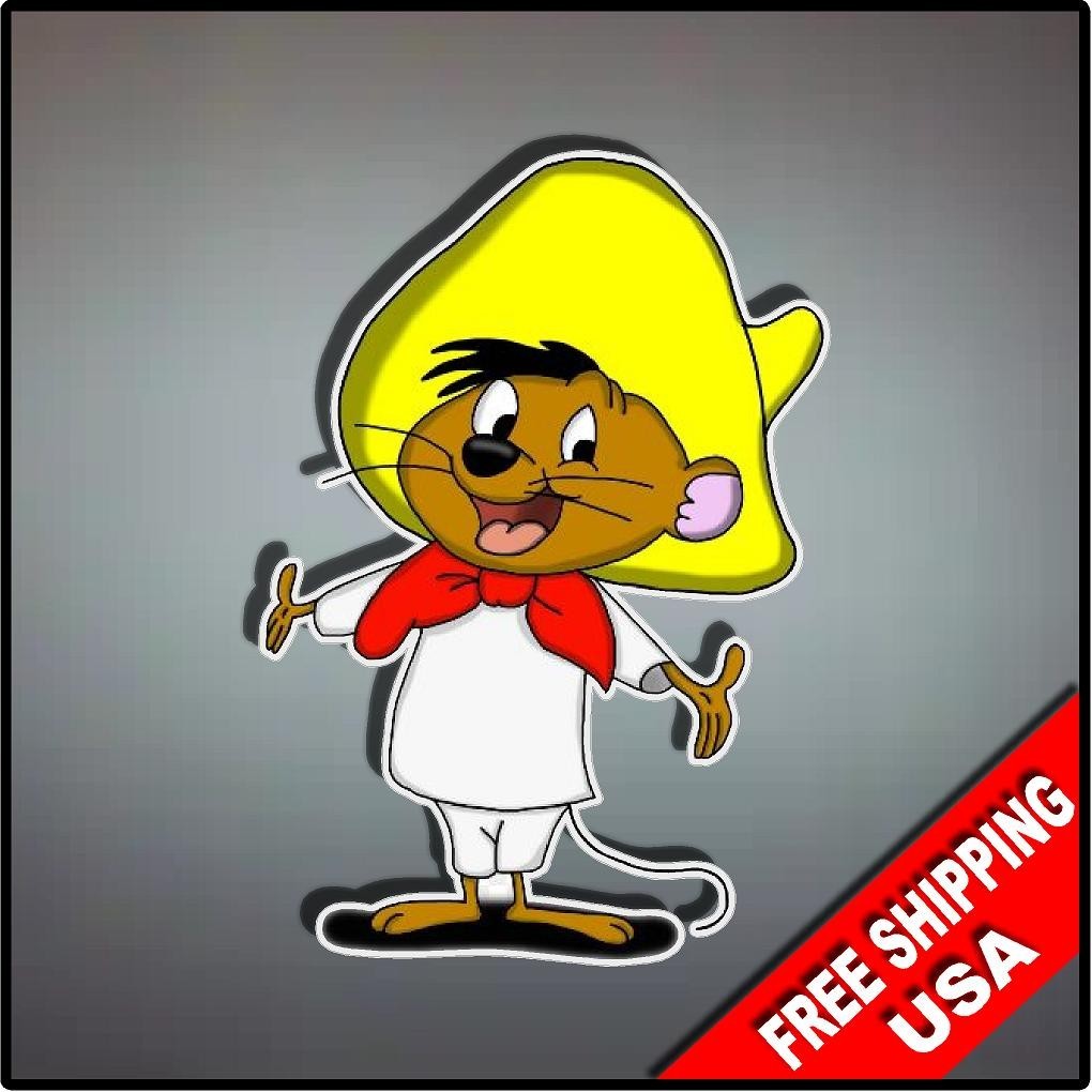 Speedy Gonzalez Vinyl Decal Sticker 5" x 3.5" Cartoon Nostalgic Looney Tunes