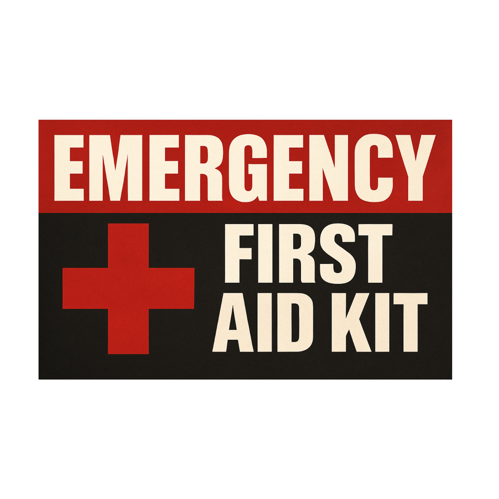 OSHA Safety vinyl First Aid Kit Sticker – decal sign medical