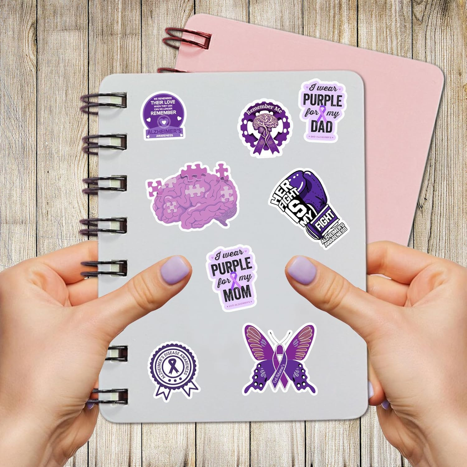50 PCS Alzheimers Sticker Inspirational Vinyl Decals Waterproof Accessories Deco