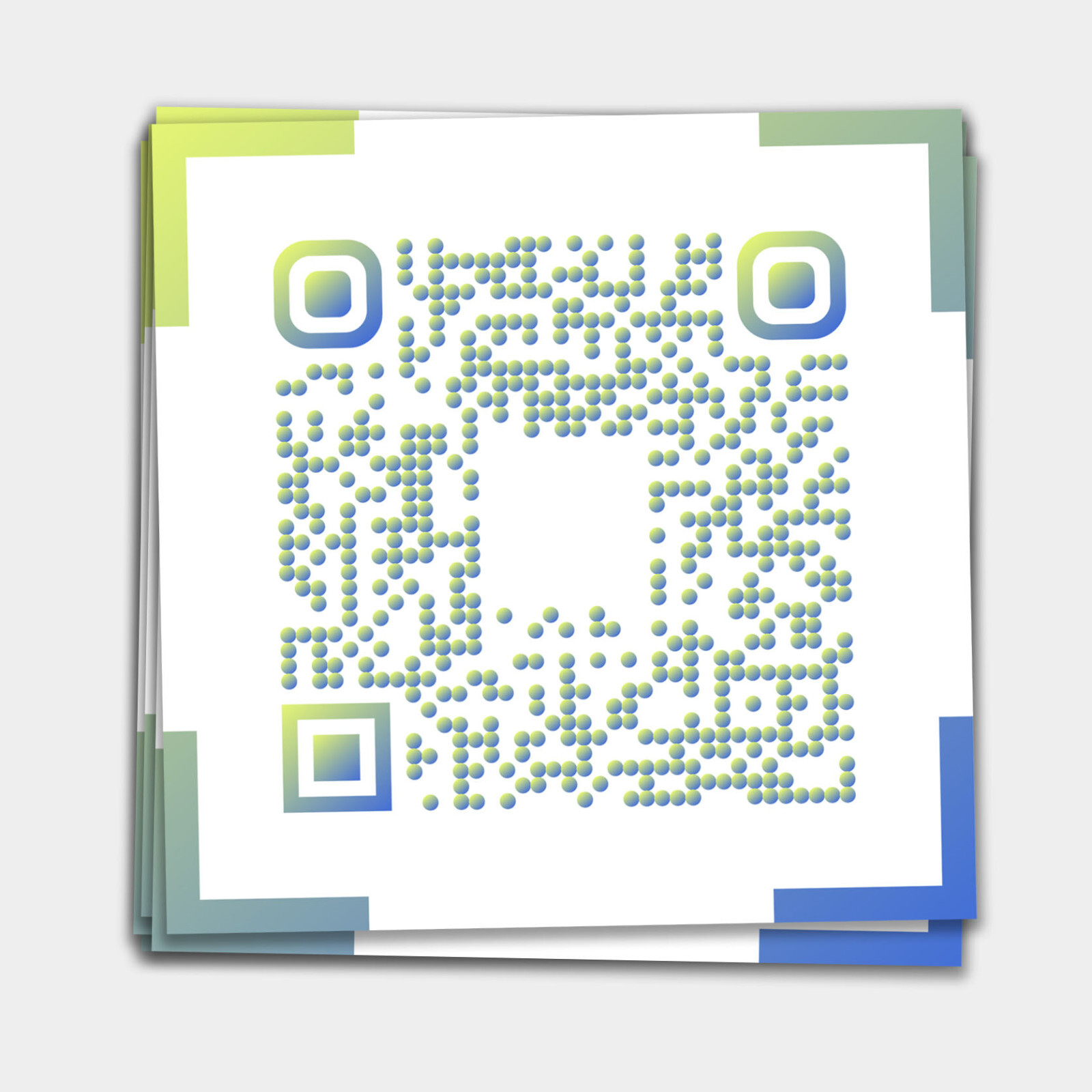CUSTOM QR Code Stickers Matte Waterproof labels for packaging