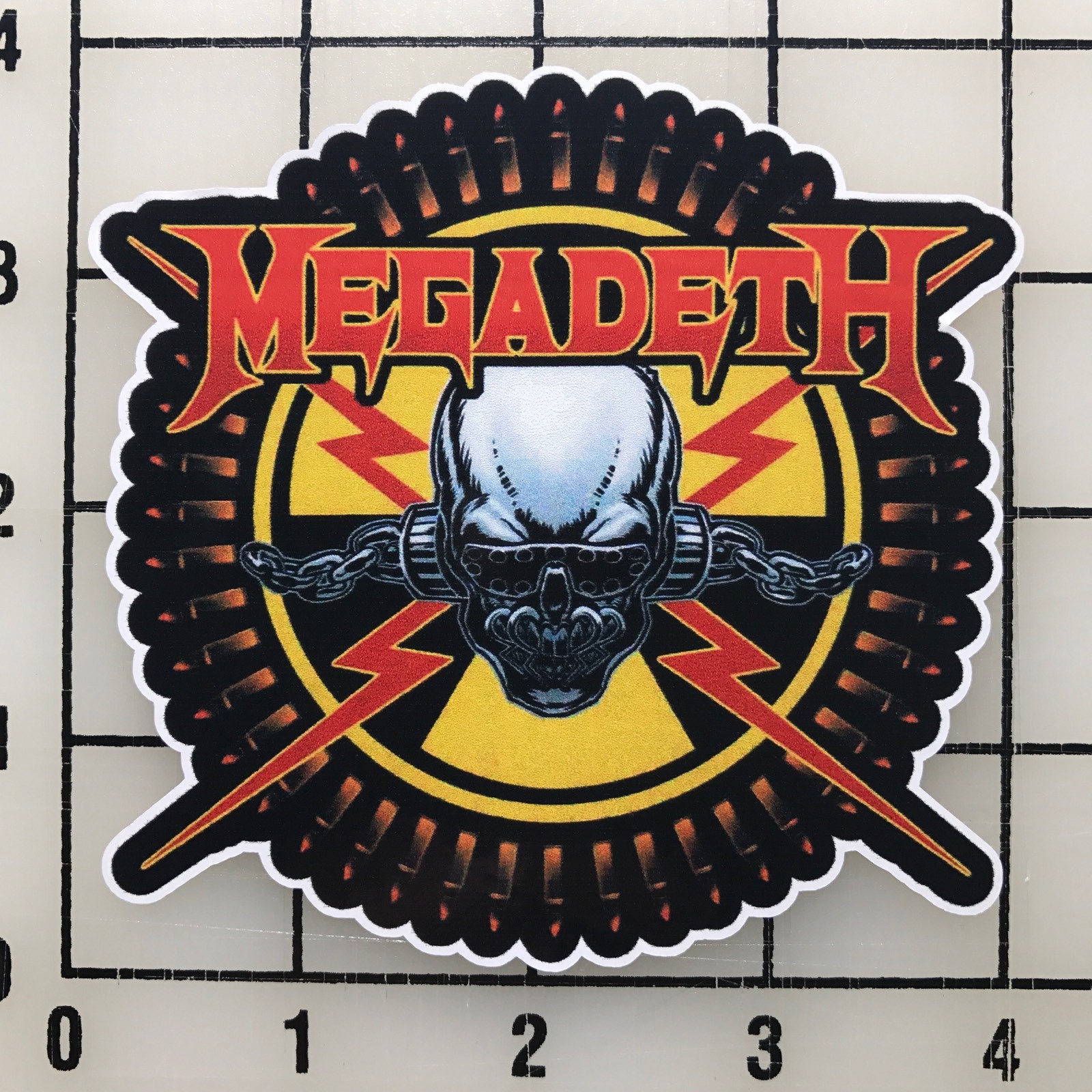 Megadeth 4" Wide Multi-Color Vinyl Decal Sticker – BOGO