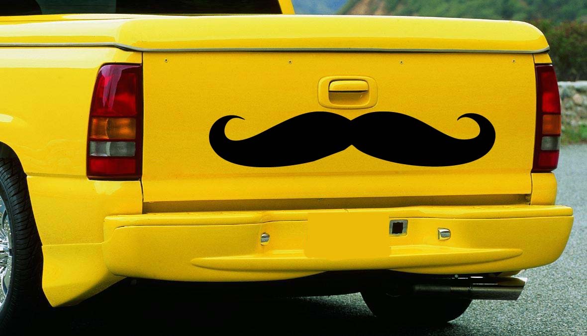 Roller Derby Moustache Mustache Vinyl Wall Sticker Decal