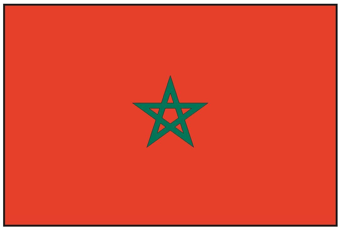 Morocco International Flag Sticker Decal F321