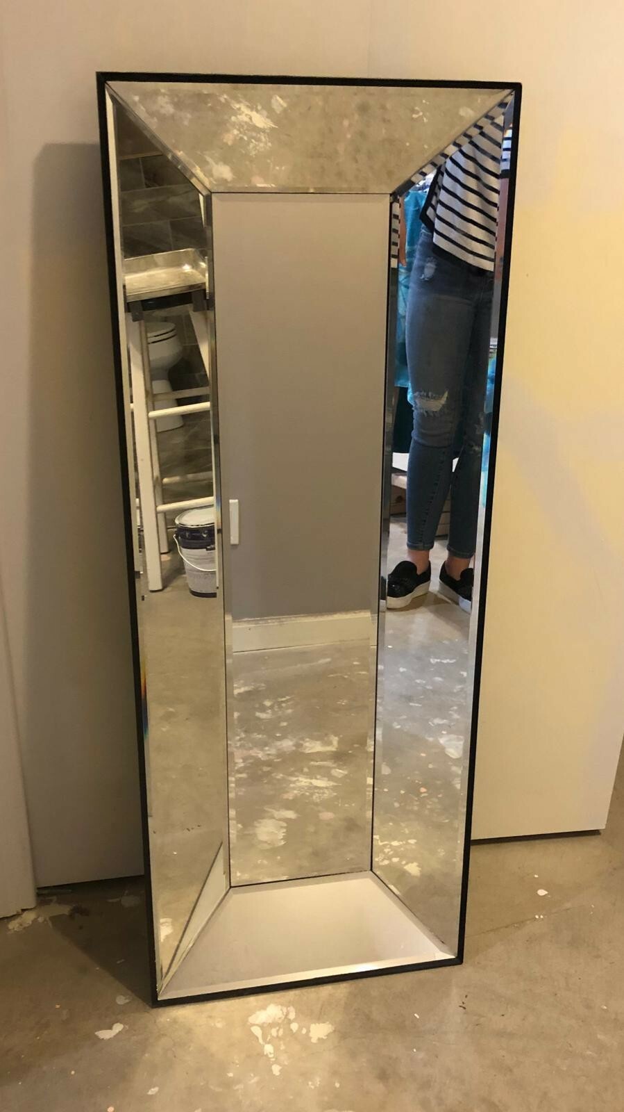 Wall mirror decor 17in x 45in with 5.5" angled depth – Z Gallerie