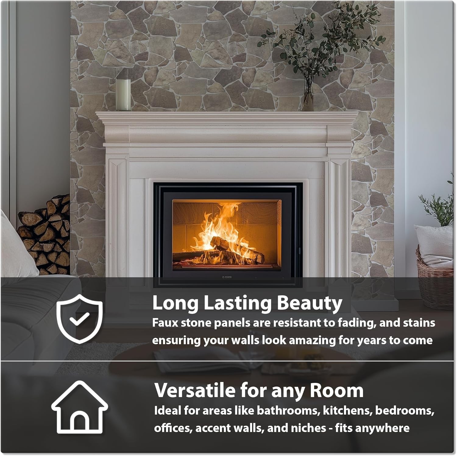 Transform Your Space with 3D Faux Stone Panels – Lightweight & Customizable