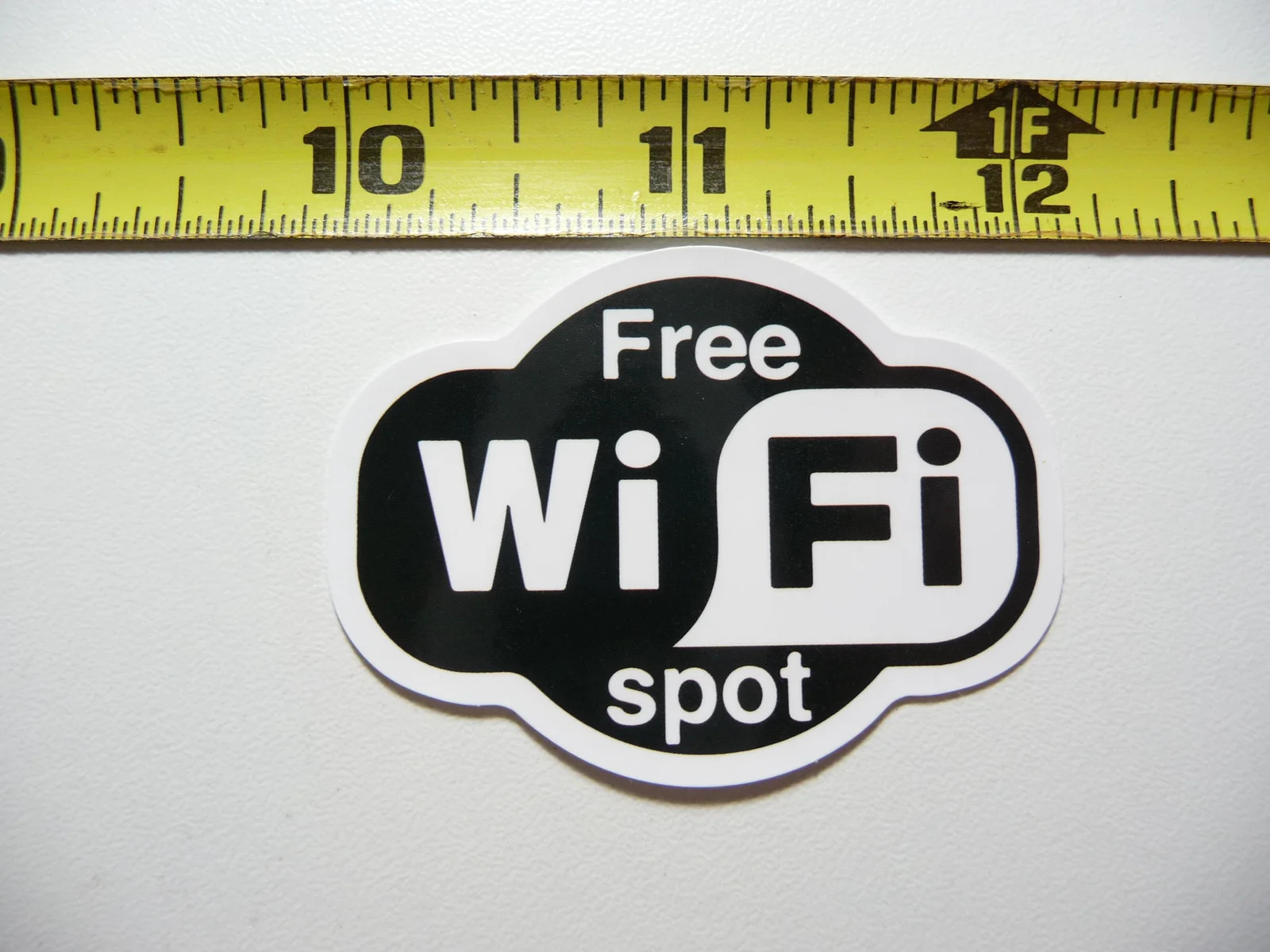 FREE WIFI SPOT SMALL STICKER DECAL BUSINESS COMPANY POLICY BUILDING DOOR