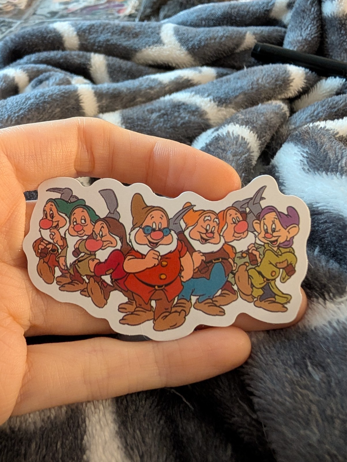 Snow white, Disney, Vintage cartoon, Sticker, movie characters and Dwarfs