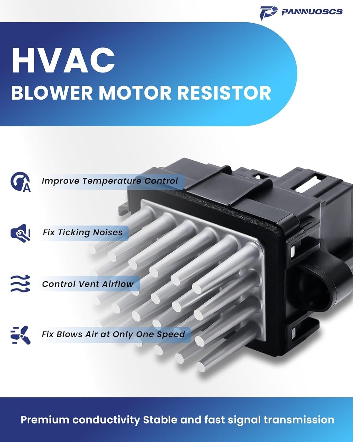 Blower Motor Resistor Compatible with Select 2007-2013 Chevy Silverado…