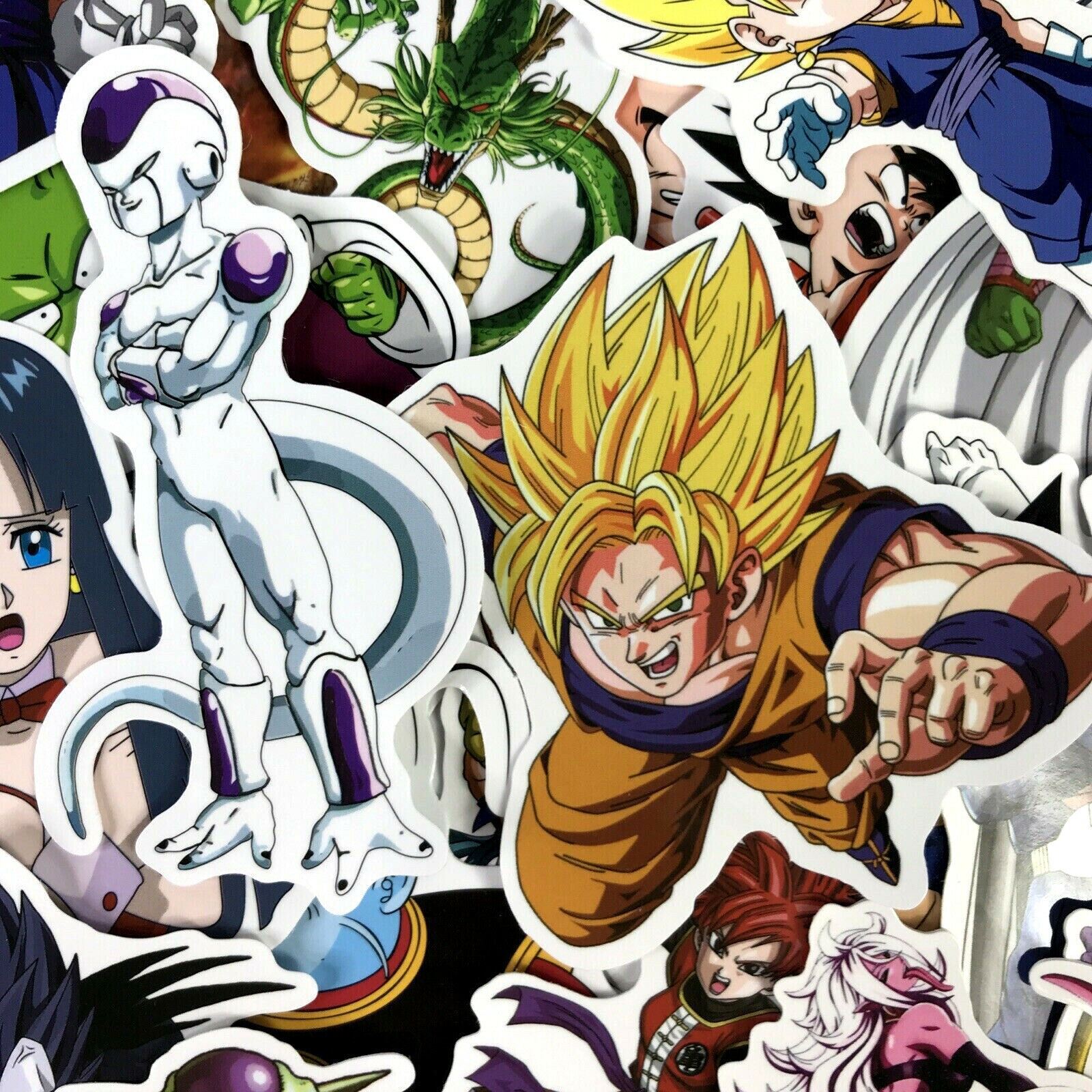 100 Piece Dragon Ball Z DBZ Character Bulma Goku Laptop Decal Phone Sticker Pack