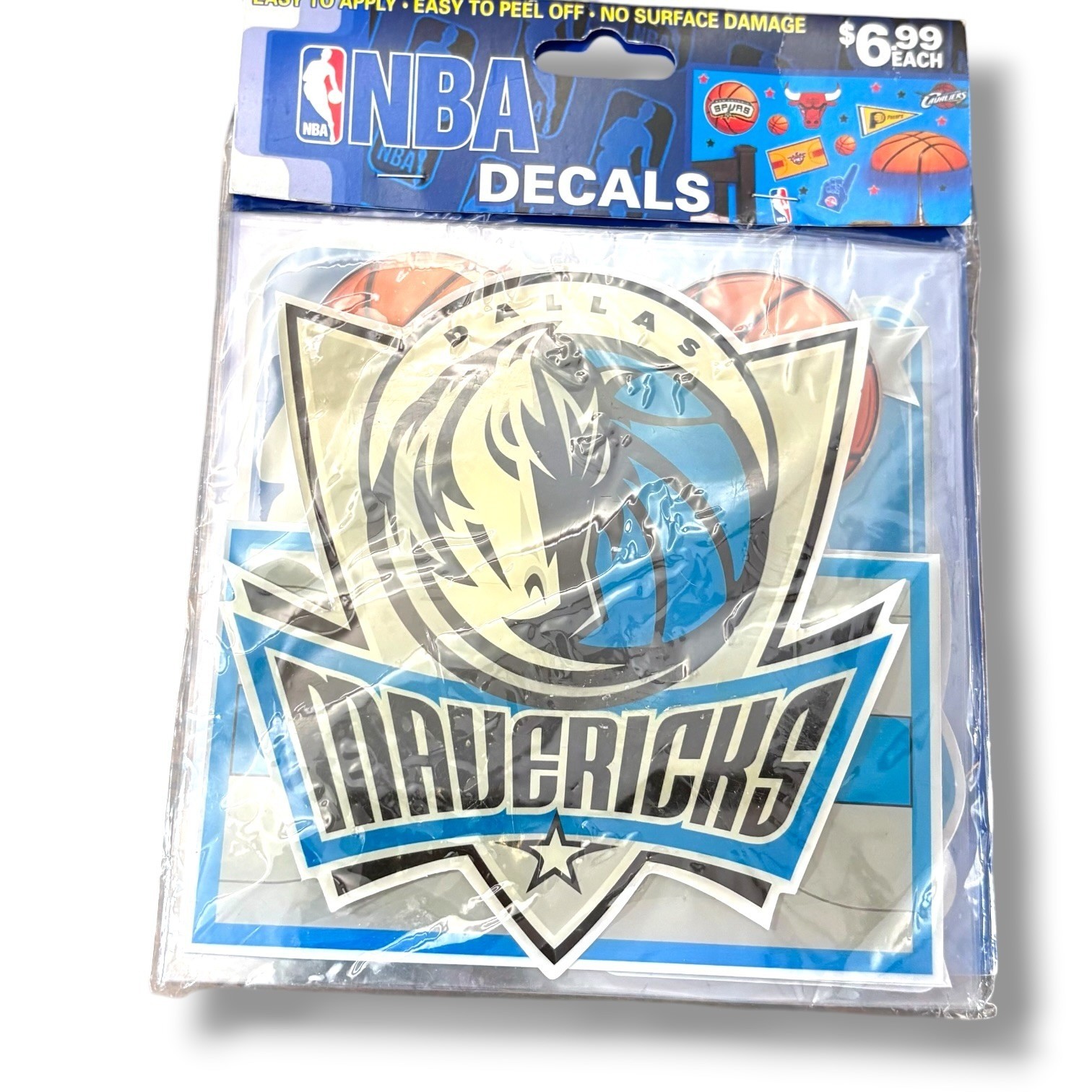NBA 2007 Dallas Mavericks Wall Decals Peel and Stick Removable Stickers NOS