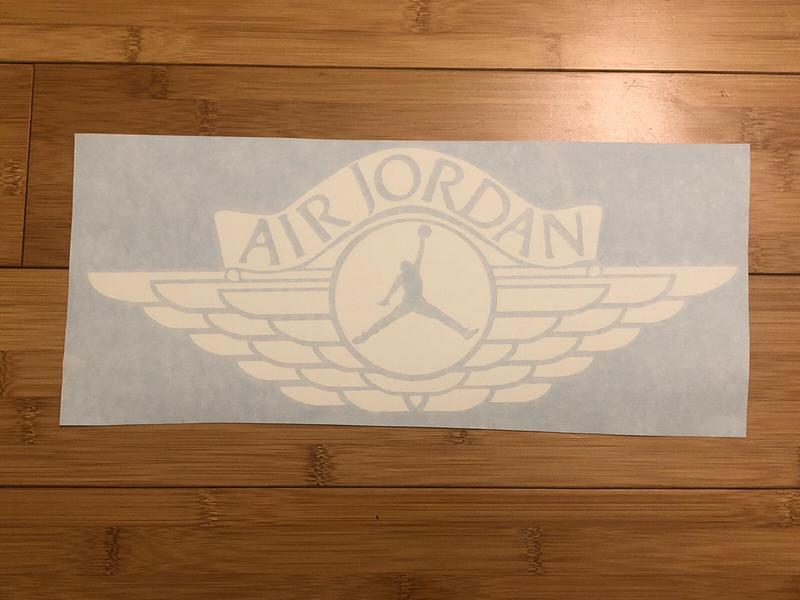 Retro Air Jordan Sticker 12” White Decal JUMPMAN Vinyl Michael Jordan Nike