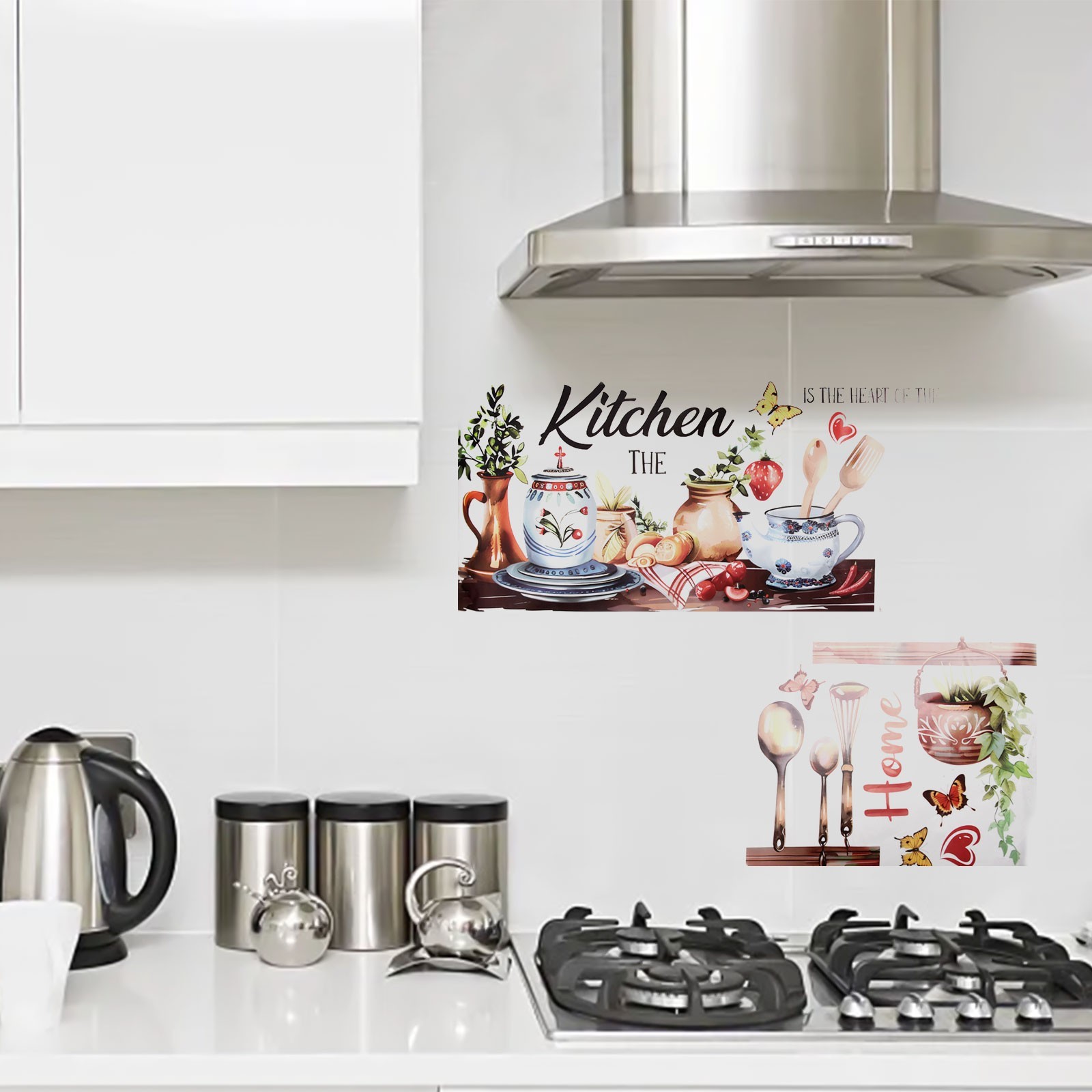 Restaurant kitchen home kitchen background wall decoration wall stickers