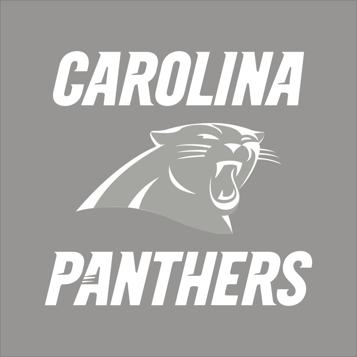 Carolina Panthers #7 NFL Team Logo 1 Color Vinyl Decal Sticker Window Car Wall