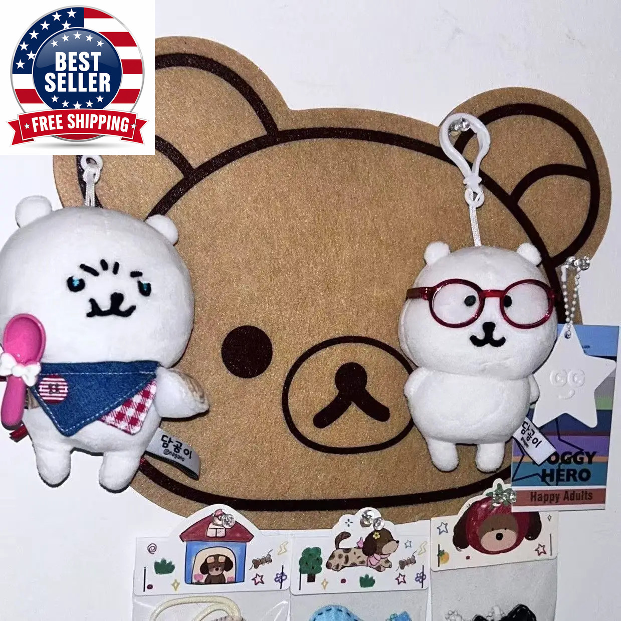 Cartoon Felt Board Home Decor Wall Decor Panel Felt Posters on the Wall Bear Wal