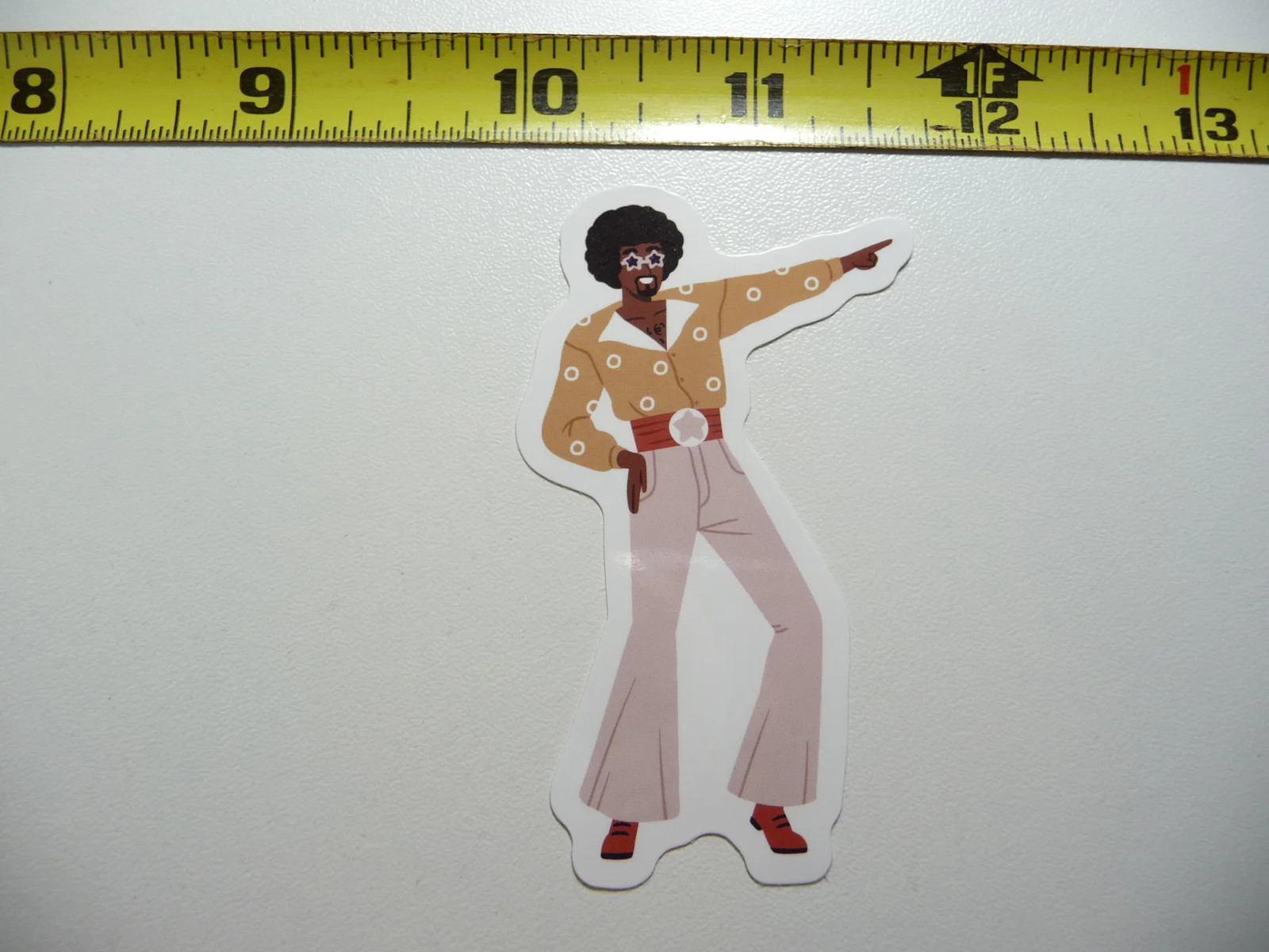 DISCO DANCING BELL BOTTOMS 60S 70S SMALL STICKER DECAL 90S RETRO 1960S 1970S