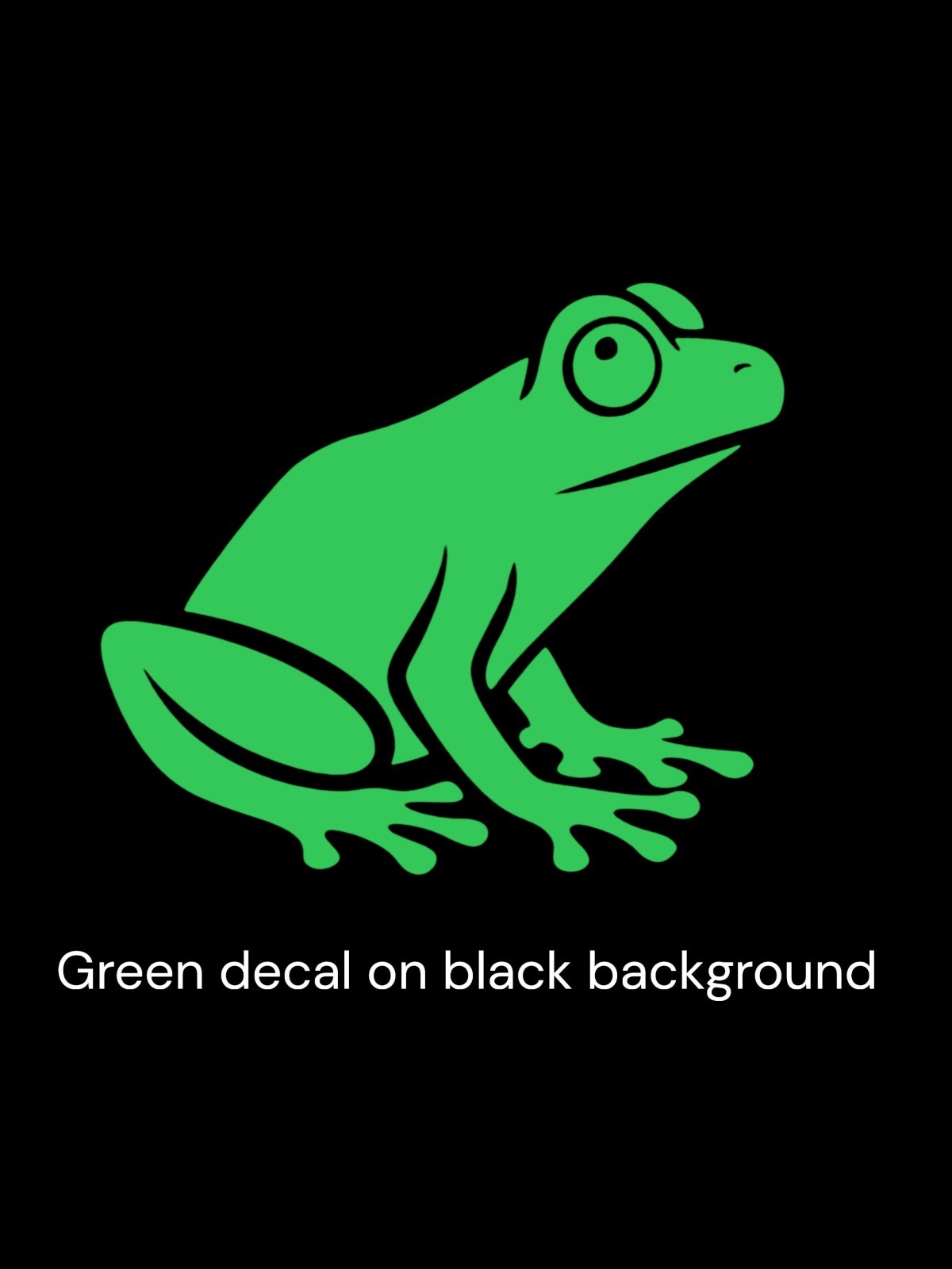 Frog design#2 Decal for car Windows Laptops most Smooth Surfaces