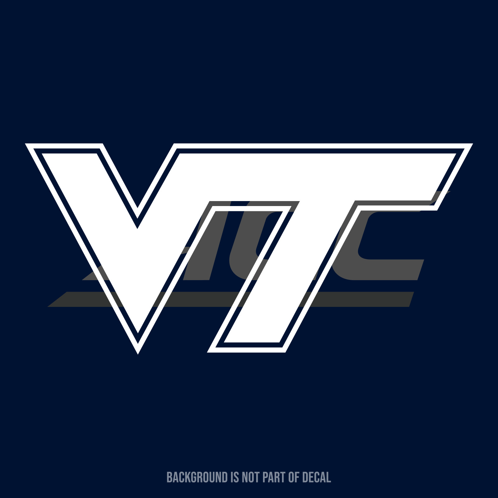 Virginia Tech Hokies Vinyl Decal Sticker