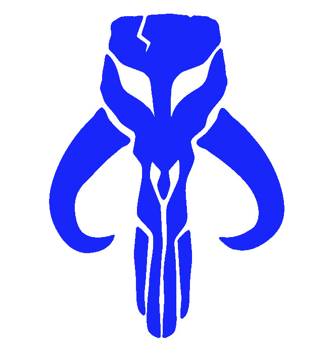 MANDALORIAN MYTHOSAUR SKULL, STAR WARS Decal Stickers for Cars, Windows, Laptops