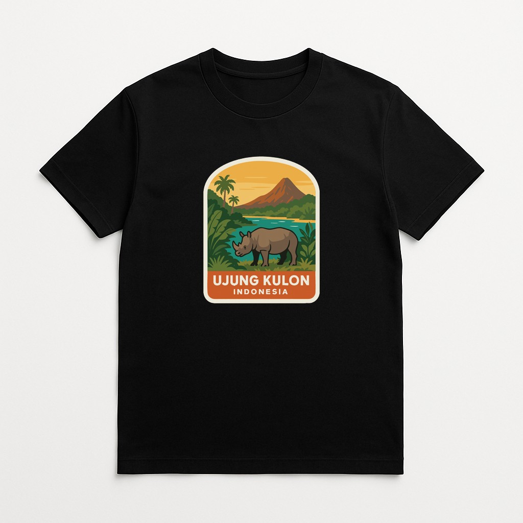 Ujung Kulon Indonesia Iron On Heat Transfer Vinyl HTV World National Parks