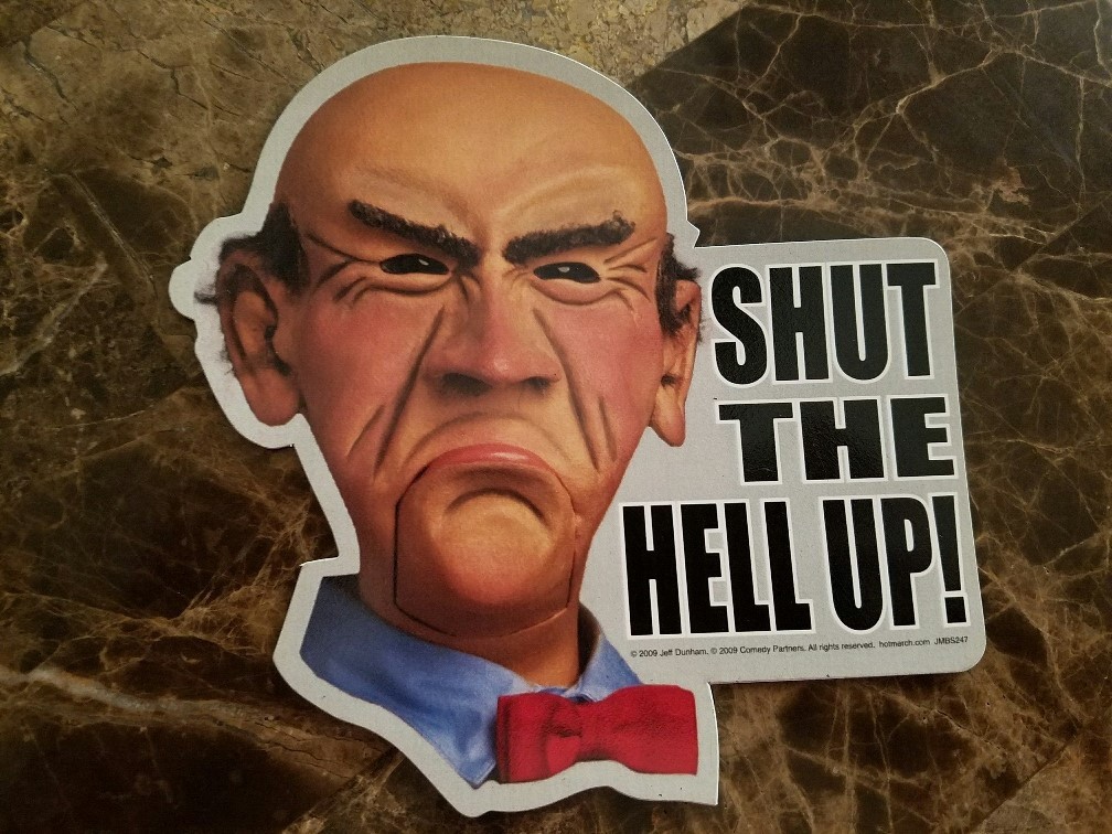 Jeff Dunham Comedian Walter Shut The Hell Up Magnet Brand New Buy 1 Get 1 FREE