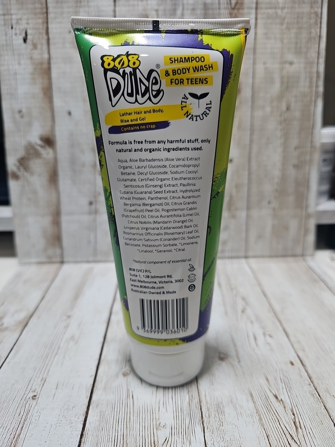 808 Dude Shampoo and Body Wash for Teens, Boys, and Men | Pure Natural & Orga…