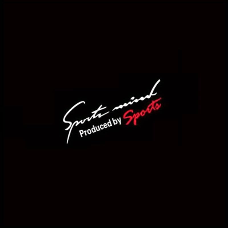 2PCS Sports Mind Reflective Racing Decal – Vinyl Hood,Black Red | Body, Windo…