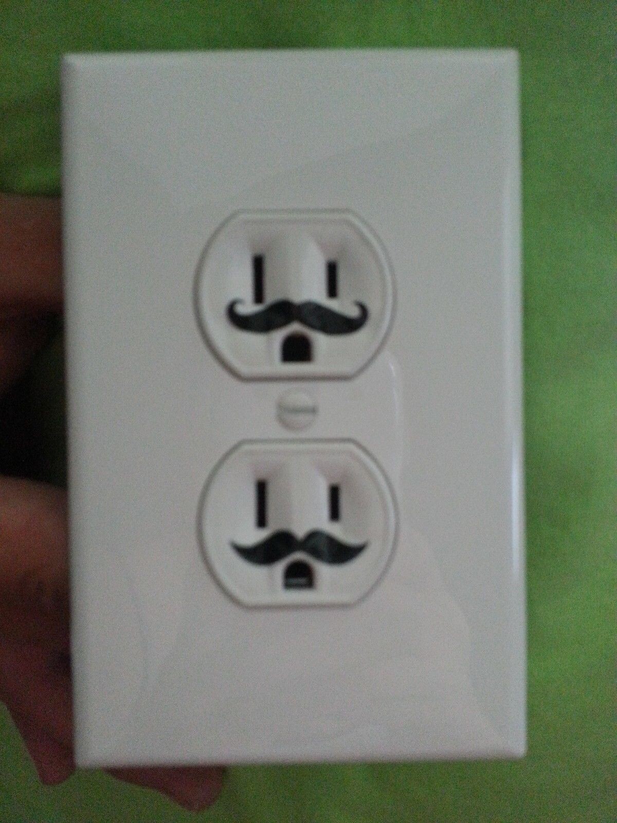 30 – 1" X Small Mustache Vinyl Decal Wall Electric Outlet Funny Sticker Stache A