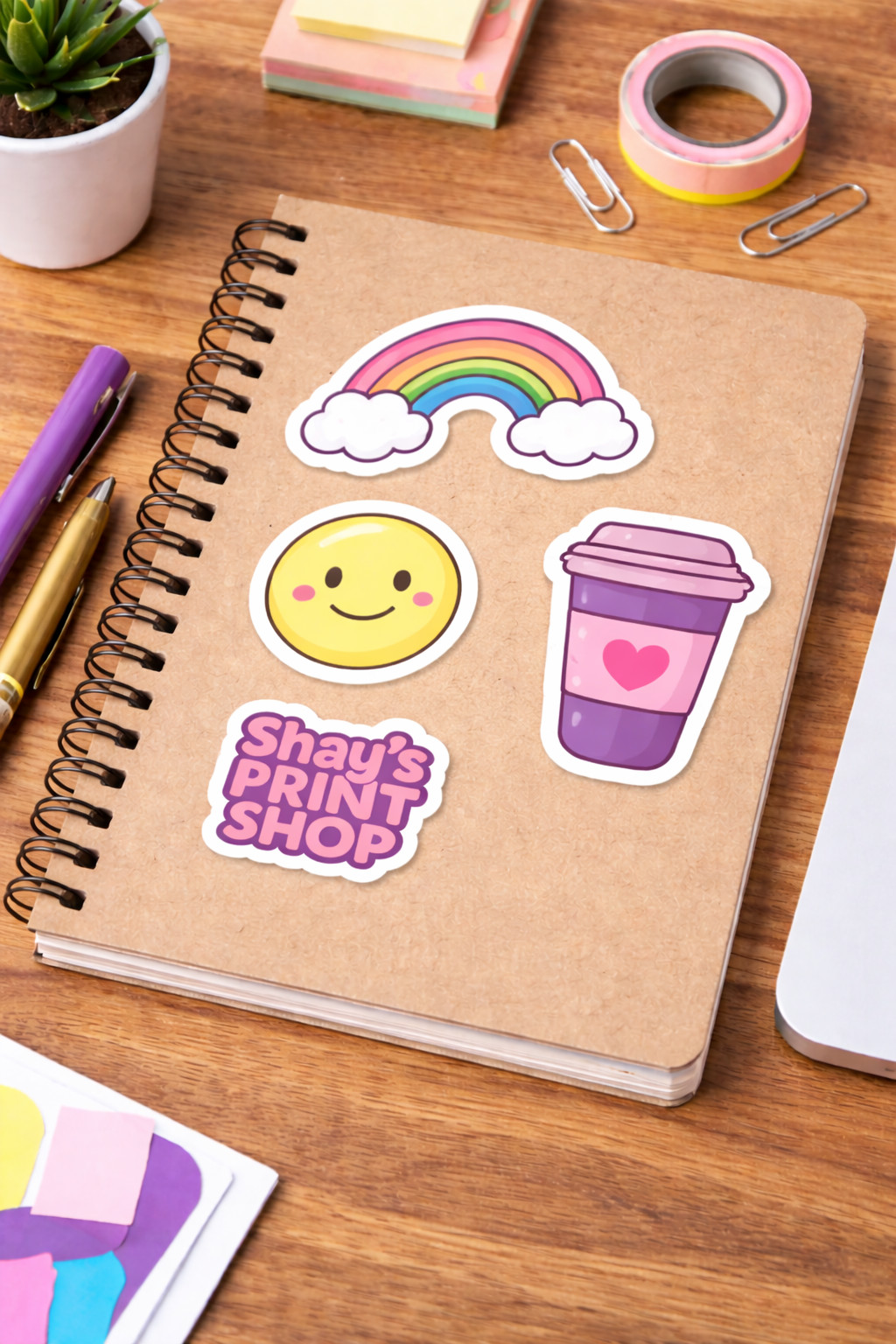 Custom Die Cut Stickers | Glossy Vinyl | Any Logo | 2”-5” (10, 25, 50pcs)
